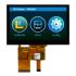 NEWHAVEN DISPLAY INTERNATIONAL NHD-4.3-800480CF-ASXP-CTP IPS TFT TFT LCD Display / Touch Screen, 4.3in, 800 x 480pixels