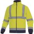 Delta Plus ZENITH Navy/Yellow Unisex Hi Vis Fleece Jacket, XXXL