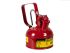 Justrite Steel Safety Can, 0.125gal