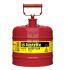 Justrite Steel Safety Can, 2gal