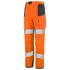 Cepovett Safety 1HVNG3PI Charcoal/Orange Hi Vis Fabric Hi Vis Trousers Leg Length 80cm