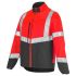 BLOUSON LUTEA  ROUGE FLUO / GR CHARCOAL