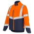 Veste haute visibilité Cepovett Safety 3HVN3PI, Orange/bleu marine, taille XS, Unisexe