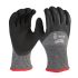 Guantes de trabajo de Fibra de vidrio, HPPE Negro; gris Milwaukee serie Winter Cut, talla 10, XL, con recubrimiento de