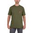 T-shirt 40% poliestere, 60% cotone Verde M M Corto