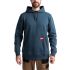 Milwaukee Midweight Blue 30% Polyester, 70% Cotton Men Hoodie Jacket S