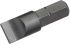 SAM Flat Screwdriver Bit, 5/16 in Tip, 5/16 in Drive, Square Drive, 44 mm Overall