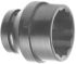 SAM 1 in Drive 65mm Impact Bit Socket, 12 point, 87mm, 75 mm Overall Length