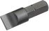 SAM Slotted Screwdriver Bit, 5/16 in Tip, 5/16 in Drive, Square Drive, 35 mm Overall