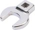 SAM JCF Series Open Ended Insert Crowfoot Bit, 10 x 22.3 mm, 10mm Insert, Polished Finish