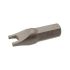 SAM Spanner Screwdriver Bit, 1/4 in Tip, 1/4 in Drive, Square Drive, 25 mm Overall