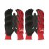 Milwaukee Winter Cut Black/Red Glass Fibre, HPPE Cut Resistant Work Gloves, Size 9, L, Latex Coating