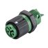 Wieland RST MINI Series Connector, 3-Pole, Female, 3-Way, Push-In, 16A, IP66, IP68, IP69