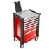 Facom 6 Drawer Steel Wheeled Workshop Storage System