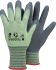 Guanti da lavoro Tegera TEGERA 863, Tg. 9, L, in Poliestere riciclato, Spandex, col. Verde, grigio