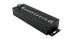 Exsys 10 Port USB 2.0 USB A, USB B  Hub, Terminal Connector Powered, 198 x 55 x 39.98mm