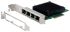 Exsys 4 Port PCIe RJ45 Network Card, 10/100/1000/2500Mbit/s