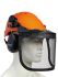 SINGER SAFETY FOREST1 Black, Orange Hard Hats , Adjustable, Ventilated