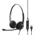 Sennheiser IMPACT SC 260 USB MS II Black Wired USB On Ear Headset