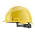 Milwaukee Bolt 100 Yellow Hard Hat with Chin Strap, Adjustable, Ventilated