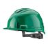 Milwaukee Bolt 100 Green Hard Hat with Chin Strap, Adjustable, Ventilated