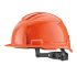 Milwaukee Bolt 100 Orange Hard Hat with Chin Strap, Adjustable, Ventilated