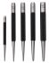 Starrett 5-Piece Punch Set, Centre Punch, 1.5 → 4 mm Shank