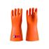 Catu CGM-0 Orange Natural Latex Electrical Insulating Gloves, Size 8