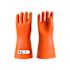 Catu CGM-1 Orange Natural Latex Electrical Insulating Gloves, Size 9