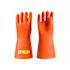 Catu CGM-2 Orange Natural Latex Electrical Insulating Gloves, Size 8