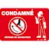 Catu Electrical Hazard Warning Sign (French)