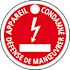 Catu Electrical Hazard Warning Sign (French)