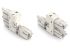 890 Series Female Lighting Connector, 2-Pole, Female, 2-Way, Plug-In Mount, 16A, IP20, IP40