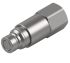 Parker Steel Female Hydraulic Quick Connect Coupling, G 3/8 Female