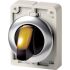 Eaton Spring Return Selector Switch - 30mm Cutout Diameter, Illuminated 2 Positions