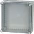 Eaton xEnergy Safety Series Grey Plastic General Purpose Enclosure, IP65, IK10, Flanged, Transparent Lid, 375 x 375 x