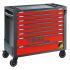Armadietto per utensili BETA serie con ruote in ABS, 8 cassetti