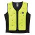 Chaleco de alta visibilidad Ligero Unisex Ergodyne de color Negro, amarillo, talla XXXXL, cierre con cremallera