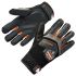 Guantes de trabajo Negro Ergodyne serie ProFlex, talla S, Antivibración