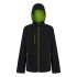 Regatta Professional TRA705 Black/Lime Softshell Jacket, XXXL