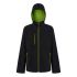 Chaqueta impermeable, XL, Negro/lima TRA705