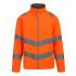 Regatta Professional TRA712 Orange Unisex Hi Vis Softshell, S