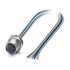 Phoenix Contact 4A电源连接器插座, 5 Position, 60 V, IP65，IP67, 金属, 背面安装, 15436系列
