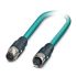 Phoenix ContactNBC, 10m Cat5, Green M12 to Male M12, SF/UTPShielded, Terminated Polyurethane Sheath