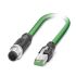 Phoenix ContactNBC, 5m Cat5, Green M12 to Male RJ45, ShieldedShielded, Terminated Polyurethane Sheath