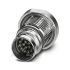 Phoenix Contact, SACC IP67 Silver Rear Mount 17 Industrial Power Socket, Rated At 3.6A, 48 Vac/Vdc, 74 Vac/Vdc