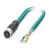 Phoenix ContactNBC, 2m Cat5, Blue M12 to Male Free EndsShielded, Terminated Polyurethane Sheath