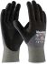 Guantes de trabajo de Fibra de vidrio, Nyon, Poliéster, Licra, Acero inoxidable, UHMWPE Negro; gris ATG serie MaxiCut