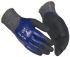 GUIDE GLOVES GUIDE 329 Black, Blue Basalt Fibre, HPPE, Nitrile, Nylon Mechanical Protection Work Gloves, Size 7,