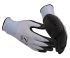 GUIDE GLOVES GUIDE 308 Black, Blue Glass Fibre, HPPE, Nylon, Polyurethane Mechanical Protection Work Gloves, Size 8,